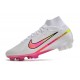 Nike Zoom Mercurial Superfly 9 Elite FG Blanc Rose