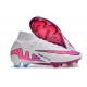 Nike Zoom Mercurial Superfly 9 Elite FG Blanc Rose Bleu