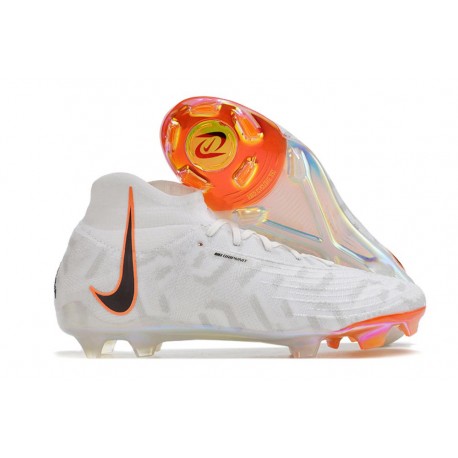 Crampons Nike Phantom Luna Elite FG Blanc Noir Orange Total