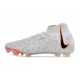 Crampons Nike Phantom Luna Elite FG Blanc Noir Orange Total