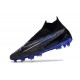 Chaussure Nike Phantom GX Elite DF FG Noir Chrome Hyper Royal