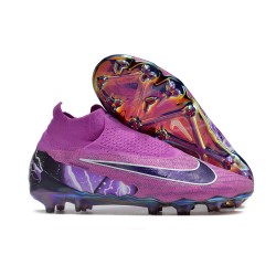 Chaussure Nike Phantom GX Elite DF FG Violet Noir