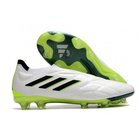 Nouvelle adidas Copa Pure+ FG Blanc Noir Citron Lucide