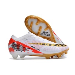 Crampons Nike Zoom Mercurial Vapor XV Elite FG Blanc Rouge Or