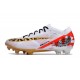 Crampons Nike Zoom Mercurial Vapor XV Elite FG Blanc Rouge Or