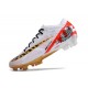 Crampons Nike Zoom Mercurial Vapor XV Elite FG Blanc Rouge Or