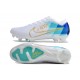 Crampons Nike Zoom Mercurial Vapor XV Elite FG Blanc Bleu Or