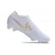 Crampons Nike Zoom Mercurial Vapor XV Elite FG Blanc Bleu Or