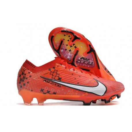 Crampons Nike Zoom Mercurial Vapor XV Elite FG MDS Carmin Clair Ivoire Pâle Mandarine Vif