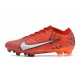 Crampons Nike Zoom Mercurial Vapor XV Elite FG MDS Carmin Clair Ivoire Pâle Mandarine Vif