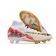 Nike Zoom Mercurial Superfly 9 Elite FG MR Blanc Rouge Or