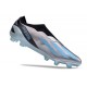 Crampon adidas X Crazyfast.1 LL FG Argent Métallique Bleu Bonheur Noir