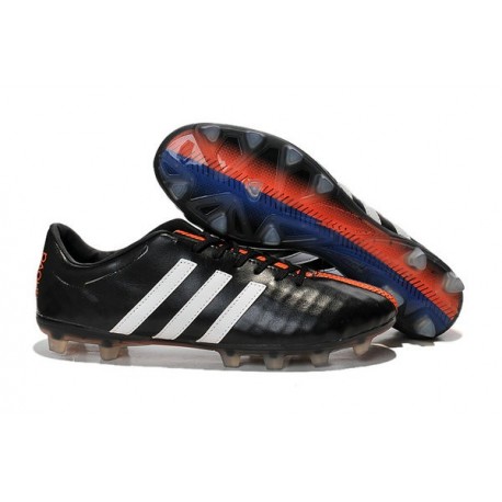 Nouveau Crampons Foot Adidas 11Pro FG Pas Cher Noir Blanc Rouge