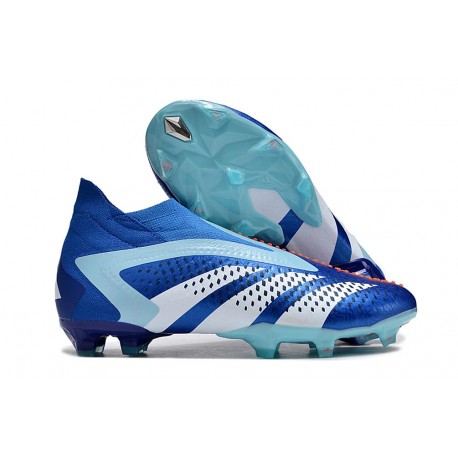 Chaussure adidas Predator Accuracy + FG Royal Vif Blanc Bleu Bonheur