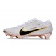 Crampons Nike Zoom Mercurial Vapor XV Elite FG Blanc Or Noir