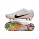 Crampons Nike Zoom Mercurial Vapor XV Elite FG Blanc Or Noir