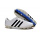 Nouveau Crampons Foot Adidas 11Pro FG Pas Cher Blanc Bleu Noir