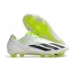 Chaussure adidas X Crazyfast + FG Blanc Noir Citron Lucide