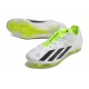 Chaussure adidas X Crazyfast + FG Blanc Noir Citron Lucide