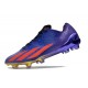 Chaussure adidas X Crazyfast + FG Violet Rouge Bleu