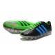 2015 Crampons Adidas 11Pro FG Adidas Chaussures Noir Bleu Vert