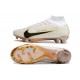 Nike Zoom Mercurial Superfly 9 Elite FG Blanc Noir Or