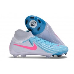 Nike Phantom Luna 2 Elite FG Chaussure Blanc Bleu Rose