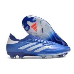 Chaussure adidas Copa Pure II FG Bleu Lucide Blanc Rouge Solaire