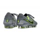 Chaussure Nike Tiempo Legend X Elite FG Gris Noir Vert