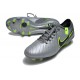 Chaussure Nike Tiempo Legend X Elite FG Gris Noir Vert