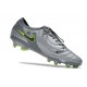 Chaussure Nike Tiempo Legend X Elite FG Gris Noir Vert