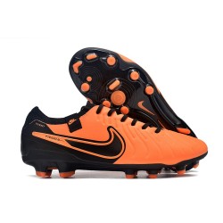 Chaussure Nike Tiempo Legend X Elite FG Orange Noir