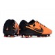 Chaussure Nike Tiempo Legend X Elite FG Orange Noir