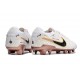 Chaussure Nike Tiempo Legend X Elite FG Blanc Or Noir