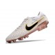 Chaussure Nike Tiempo Legend X Elite FG Blanc Or Noir