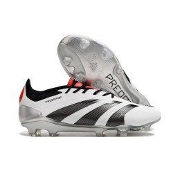 Chaussure adidas Predator Elite FG Blanc Noir Rouge