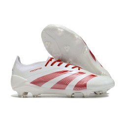 Chaussure adidas Predator Elite FG Blanc Rouge