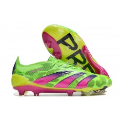 adidas Predator Elite FG Vert Solaire Equipe Jaune Choc Citron Lucide