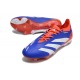 Chaussure adidas Predator Elite FG Bleu Blanc Rouge