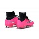 2015 Chaussures Mercurial Superfly IV FG Nouvelle Rose Blanc Noir