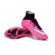 2015 Chaussures Mercurial Superfly IV FG Nouvelle Rose Blanc Noir