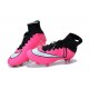 2015 Chaussures Mercurial Superfly IV FG Nouvelle Rose Blanc Noir