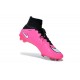 2015 Chaussures Mercurial Superfly IV FG Nouvelle Rose Blanc Noir