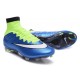 2015 Homme Chaussures Football Mercurial Superfly FG Blue Volt Blanc Noir