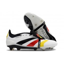 adidas Predator Elite FT FG Crampons Blanc Noir Rouge Jaune