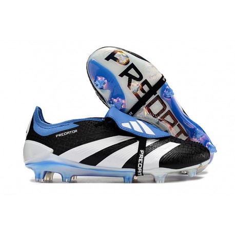 adidas Predator Elite FT FG Crampons Noir Blanc Bleu