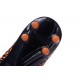 2015 Chaussure de Football Nike Hypervenom Phantom FG Noir Orange
