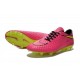 Nouvelle Chaussure Homme Nike Hypervenom Phantom FG Rose Blanc Noir