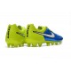 2015 Chaussures Nike Tiempo Legend V FG Homme Bleu Lagon Blanc Volt Noir