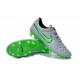 Chaussure de Football Nike Tiempo Legend V FG Pas Cher Gris Loup Vert Noir